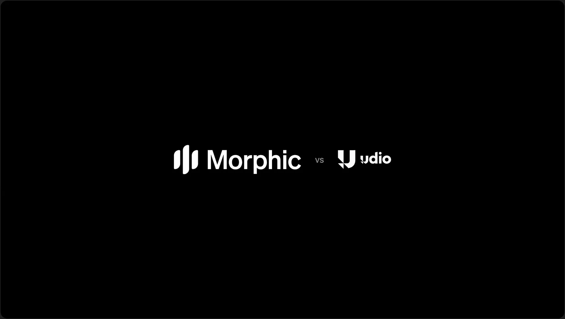 Morphic vs Udio