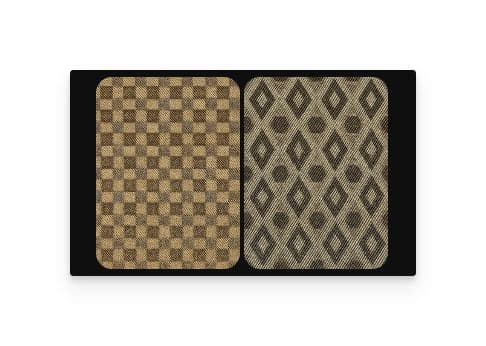 Generated photorealistic fabric swatch mockup showing texture, pattern, and color detail