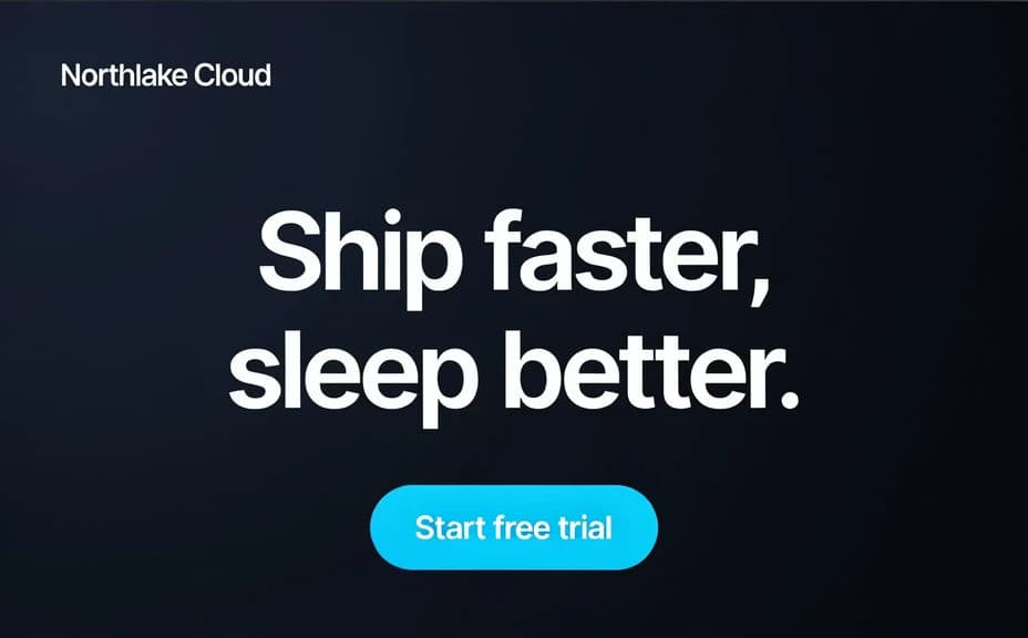 Alternate B2B display ad variant of the same brand with a different headline and CTA