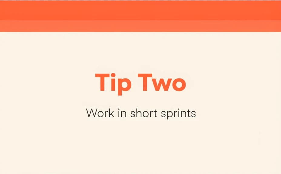 Matching carousel slide with the same layout and a second headline and tip