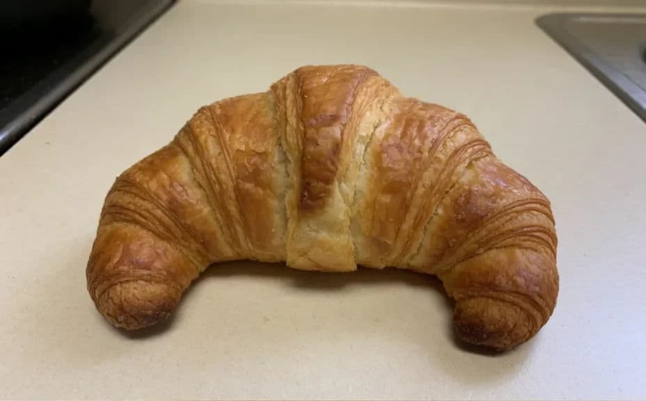 Plain snapshot of a pastry before styling