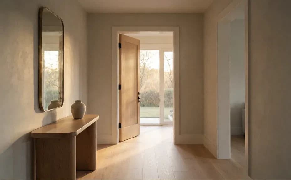 Walkthrough frame in the entry hall of the home