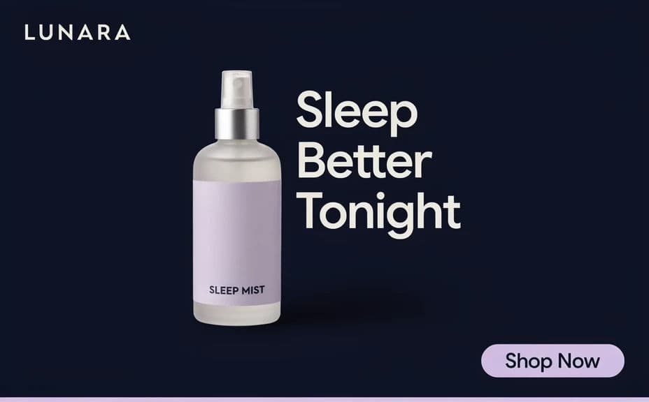 Ad creative with a headline and a call-to-action button