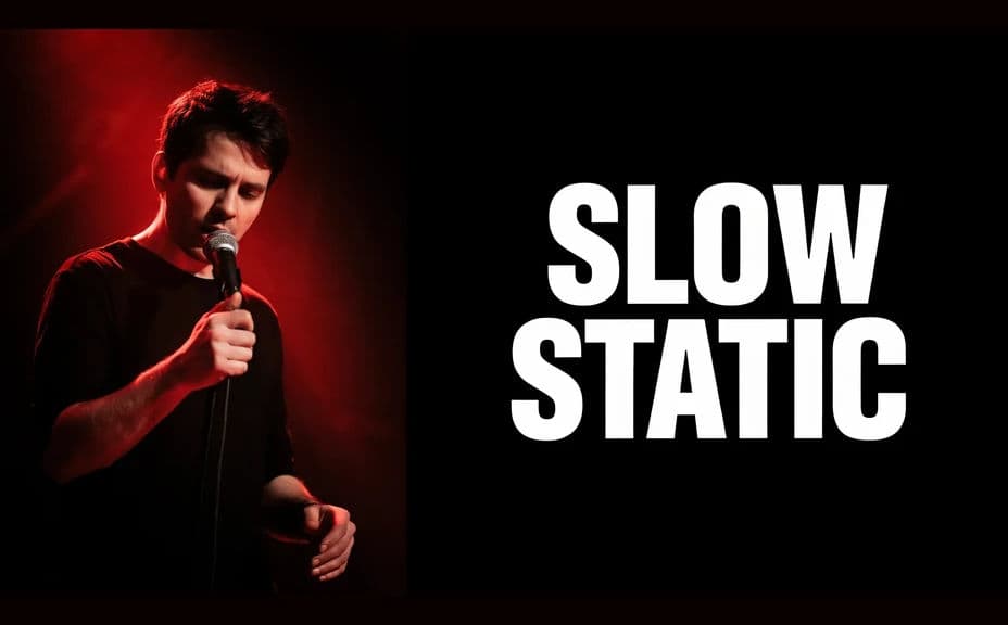 Music video thumbnail design with the track title in bold type