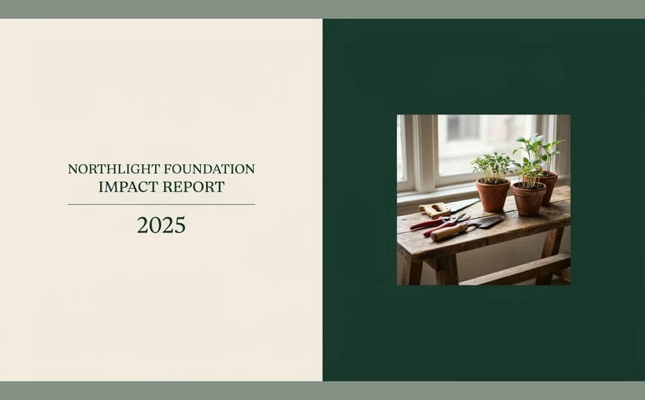 Alternate cover design for the same report using a colour panel and a stacked title block