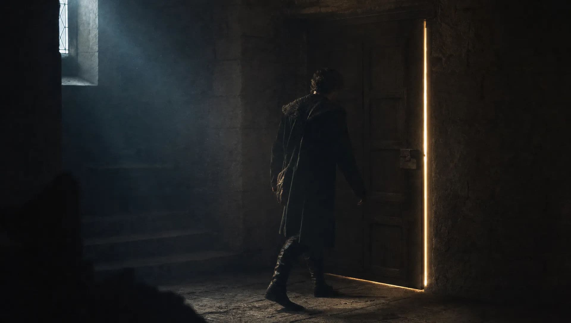 The last frame of the first clip, where the extension continues from