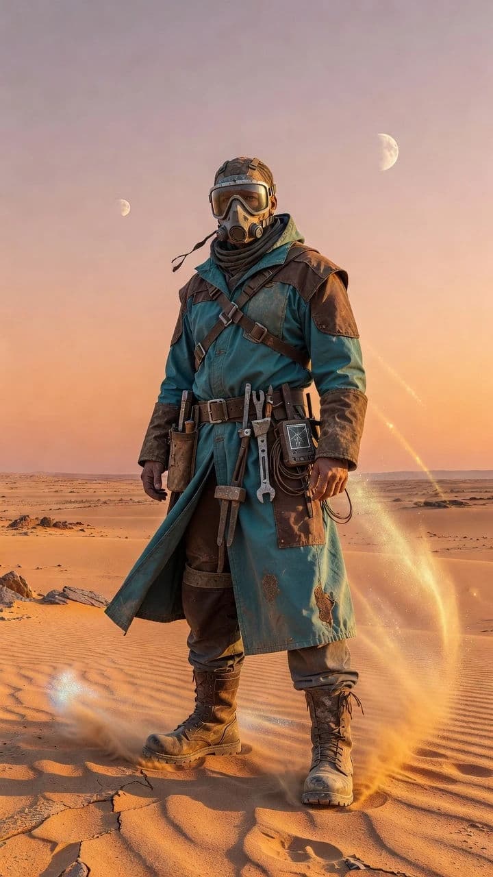 Original sci-fi ranger character concept generated with Grok Imagine