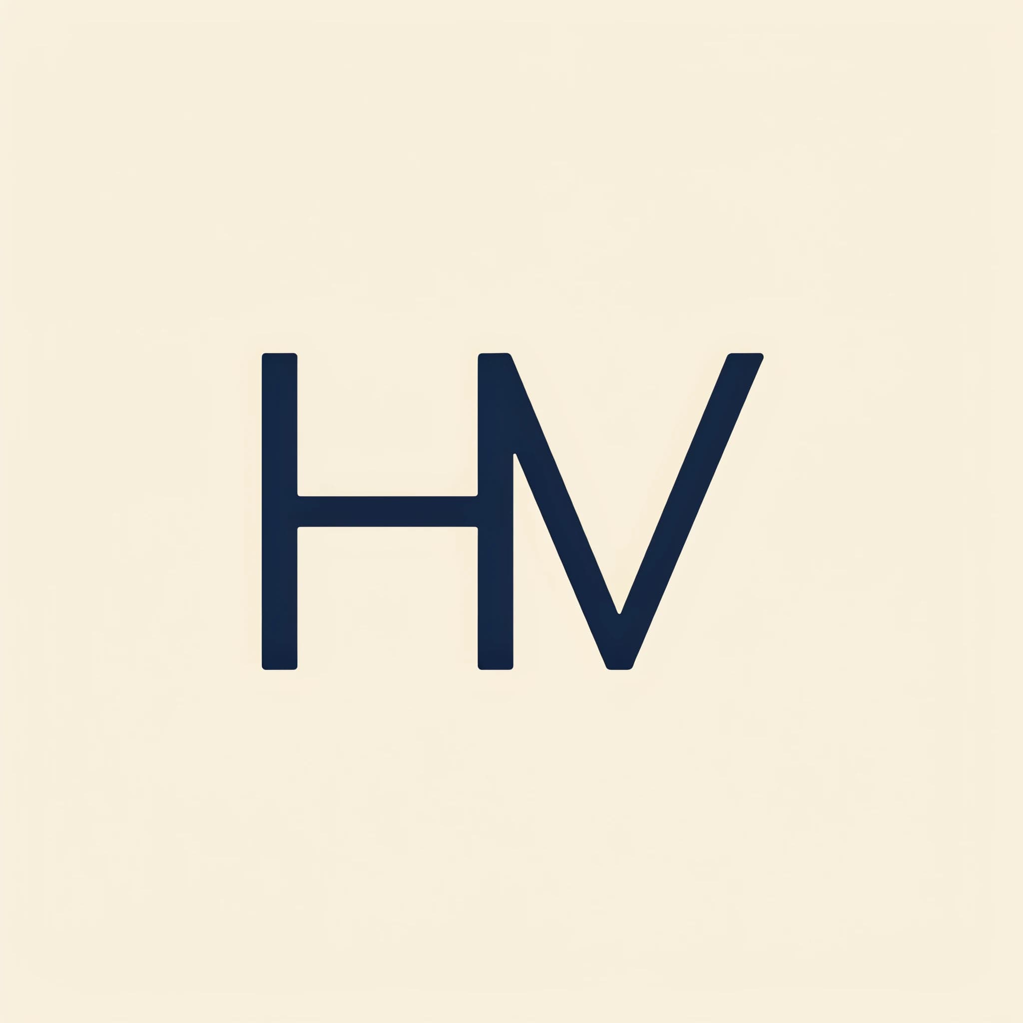 Geometric monogram logo built from two letters, generated with Ideogram