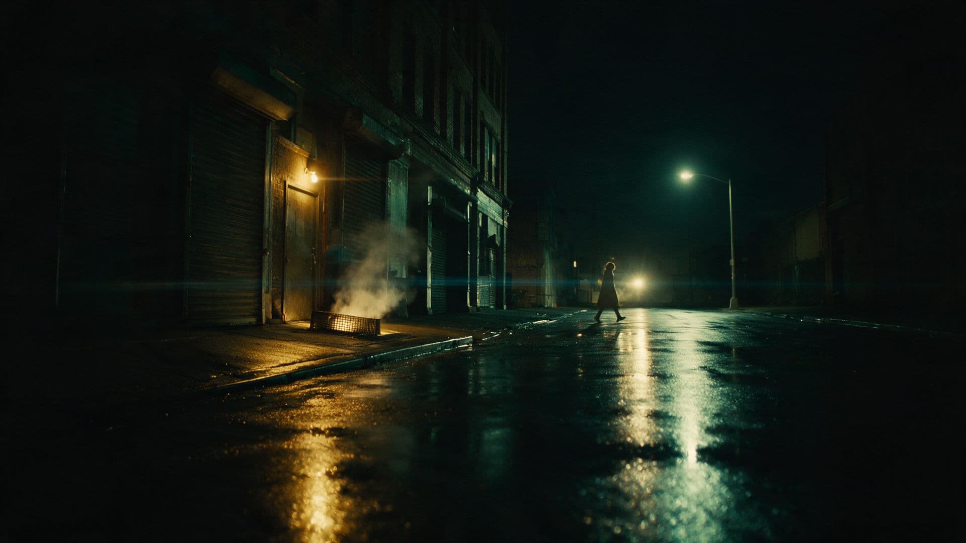 Neo-noir rain-slick alley film still generated with Seedream 5.0 Pro