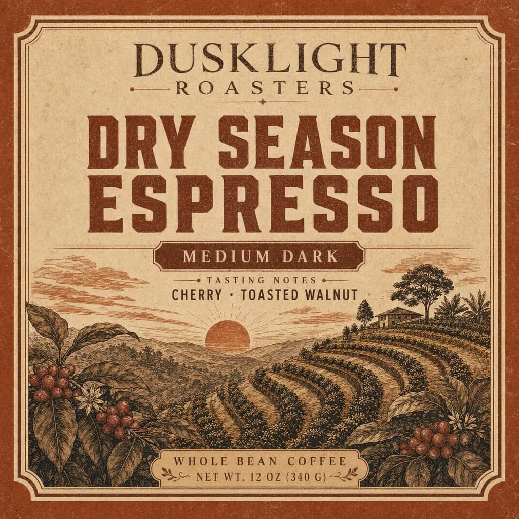 Craft coffee bag label generated with ChatGPT Images 2.0