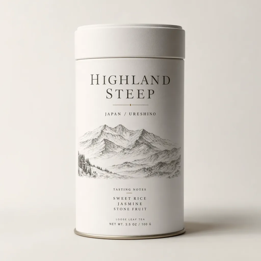 Loose leaf tea tin mockup generated with ChatGPT Images 2.0