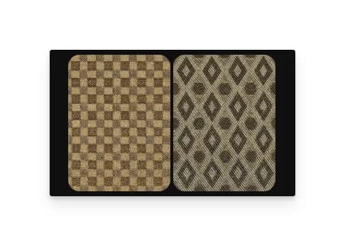 Generated photorealistic fabric swatch mockup showing texture, pattern, and color detail