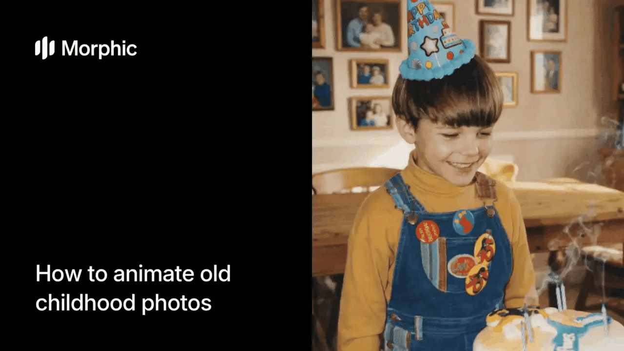 How to animate old childhood photos