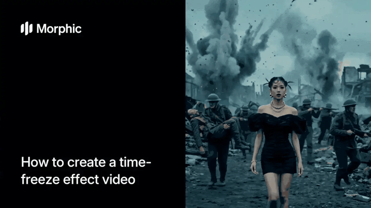 How to create a time-freeze effect video