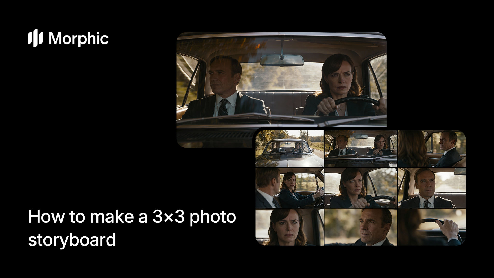 How to make a 3x3 photo storyboard
