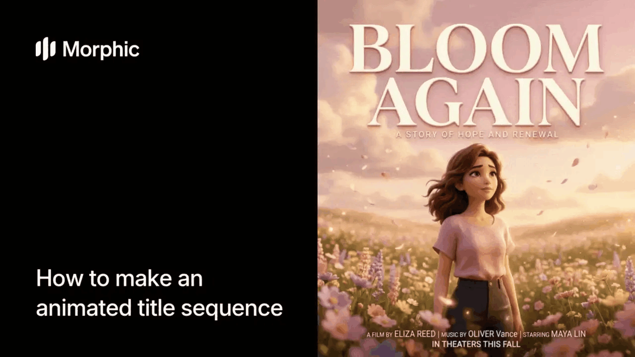 How to make an animated title sequence