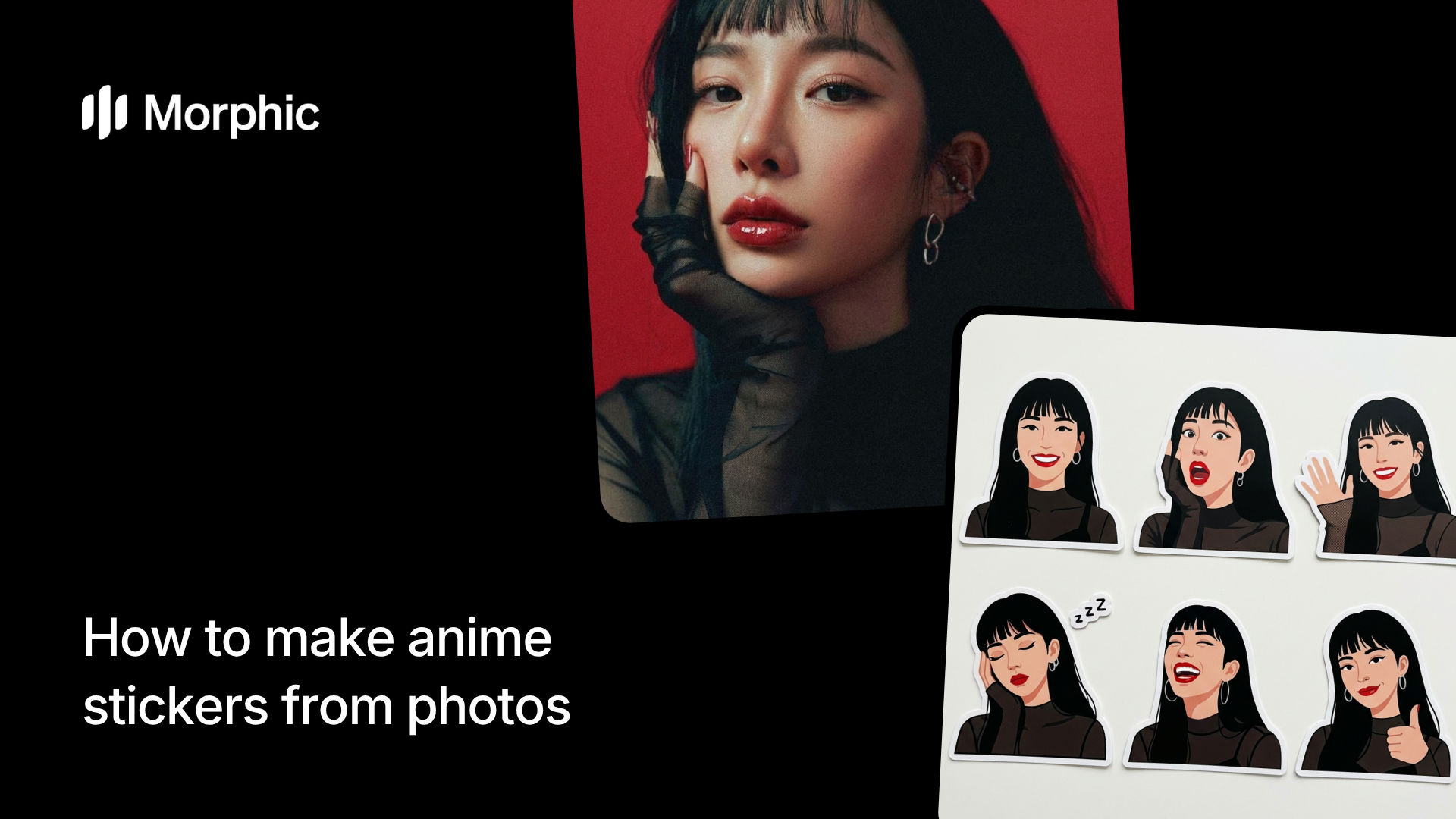 How to make anime stickers from photos