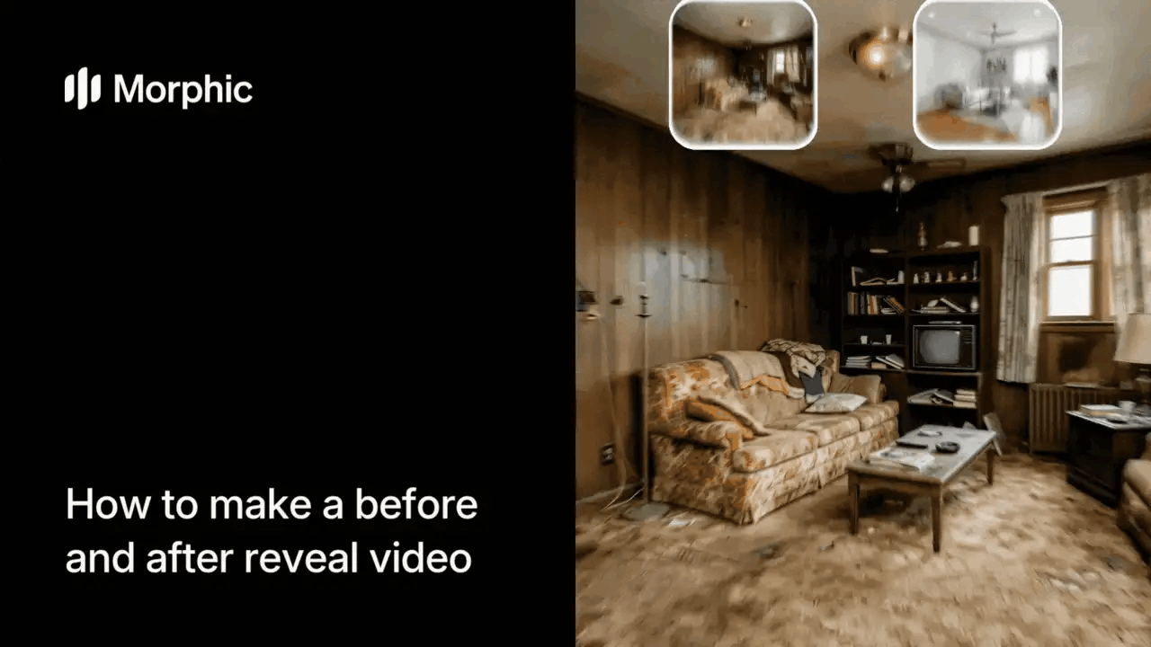 How to make a before and after reveal video