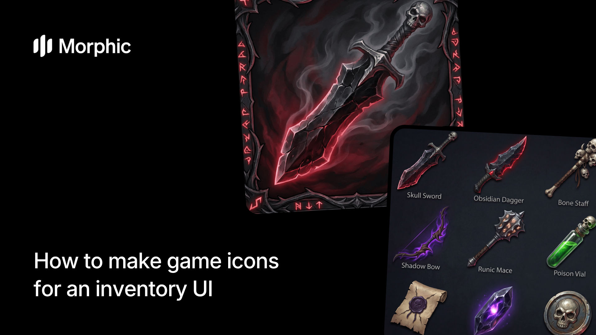 How to make game icons for an inventory UI