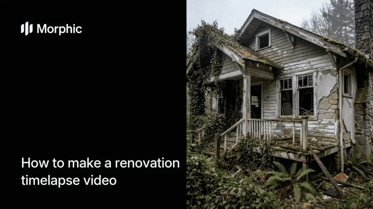 How to make a renovation timelapse video