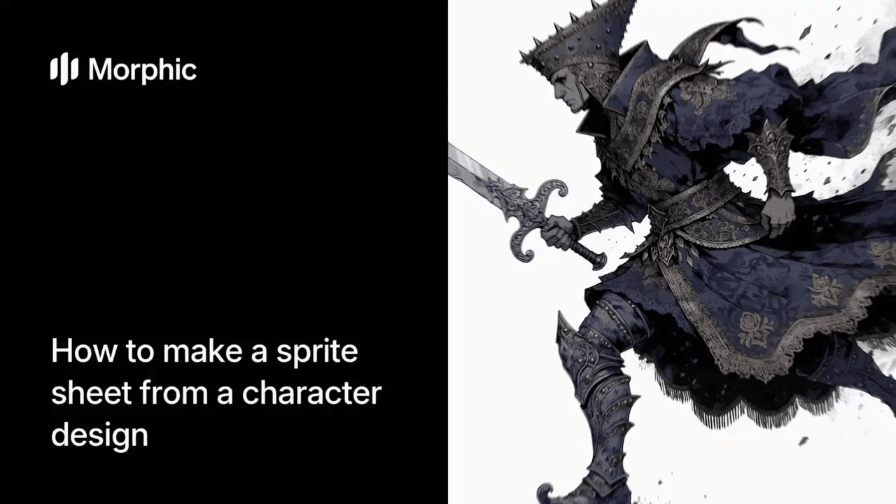 How to make a sprite sheet from a character design