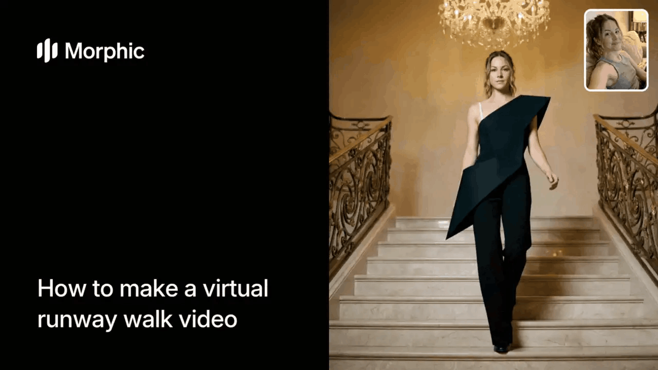 How to make a virtual runway walk video