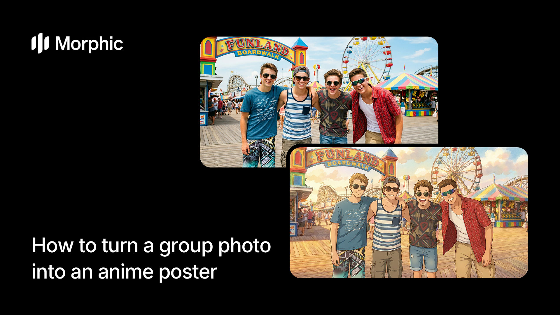 How to turn a group photo into an anime poster
