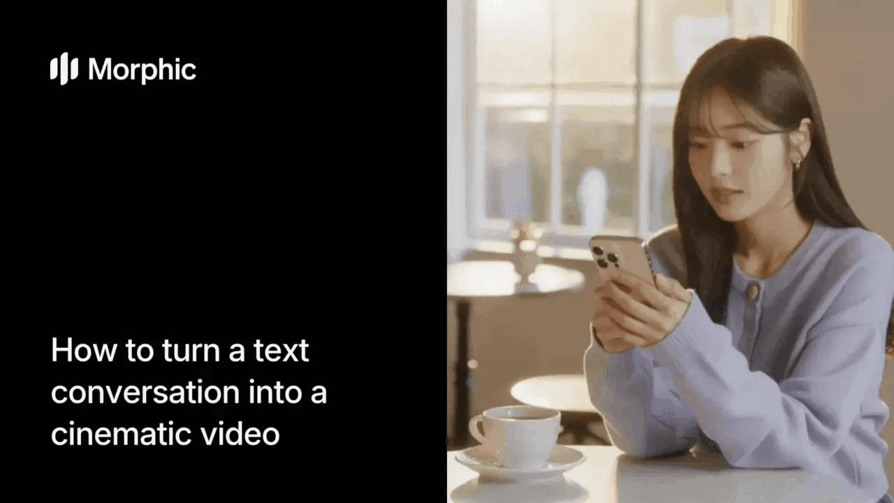 How to turn a text conversation into a cinematic video
