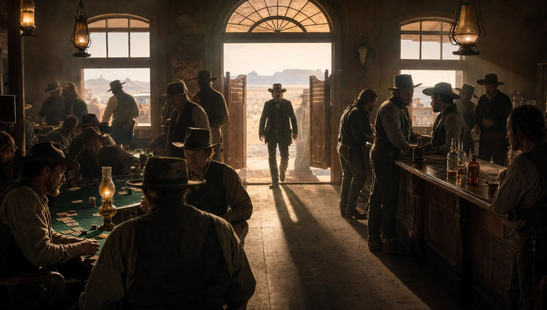 The saloon interior