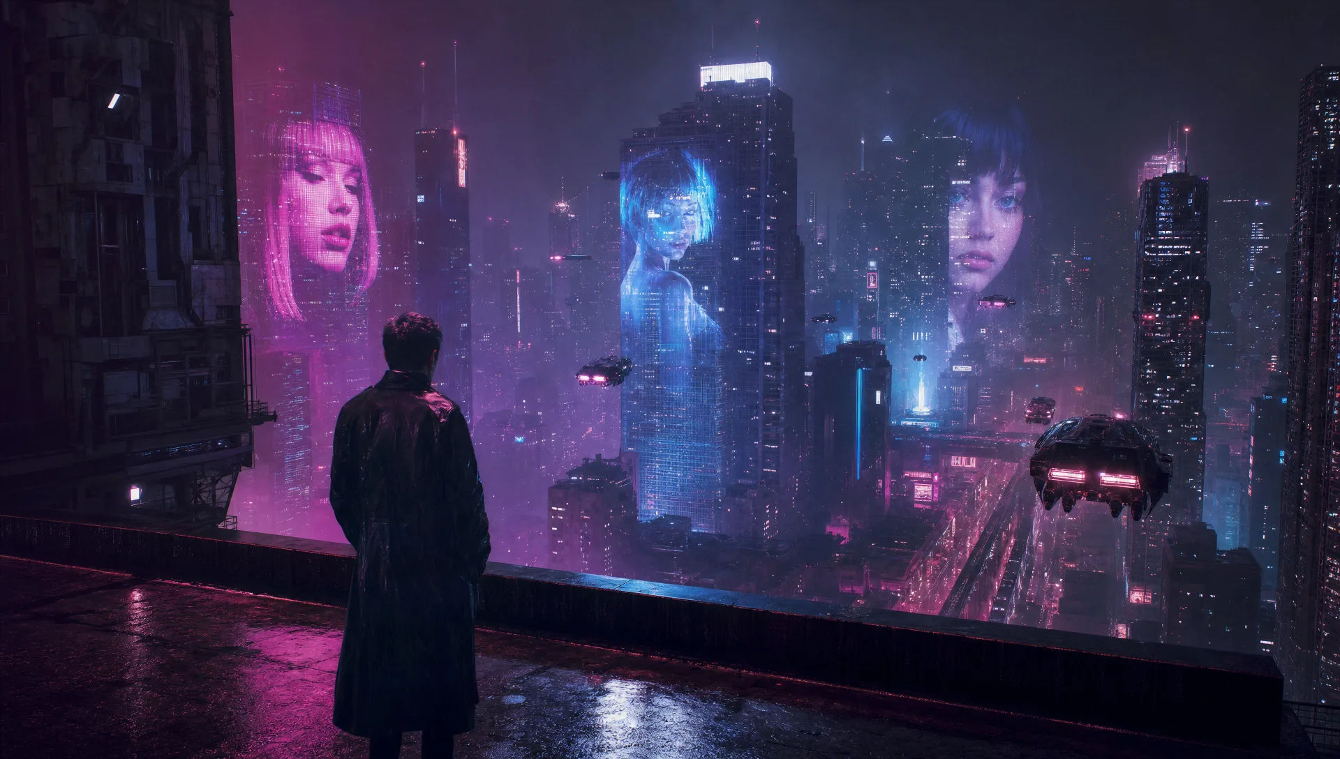 Holo-billboard skyline