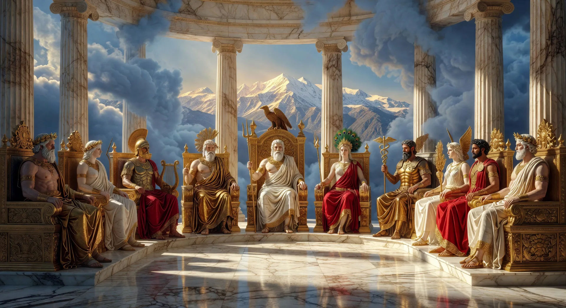 Mount Olympus throne room