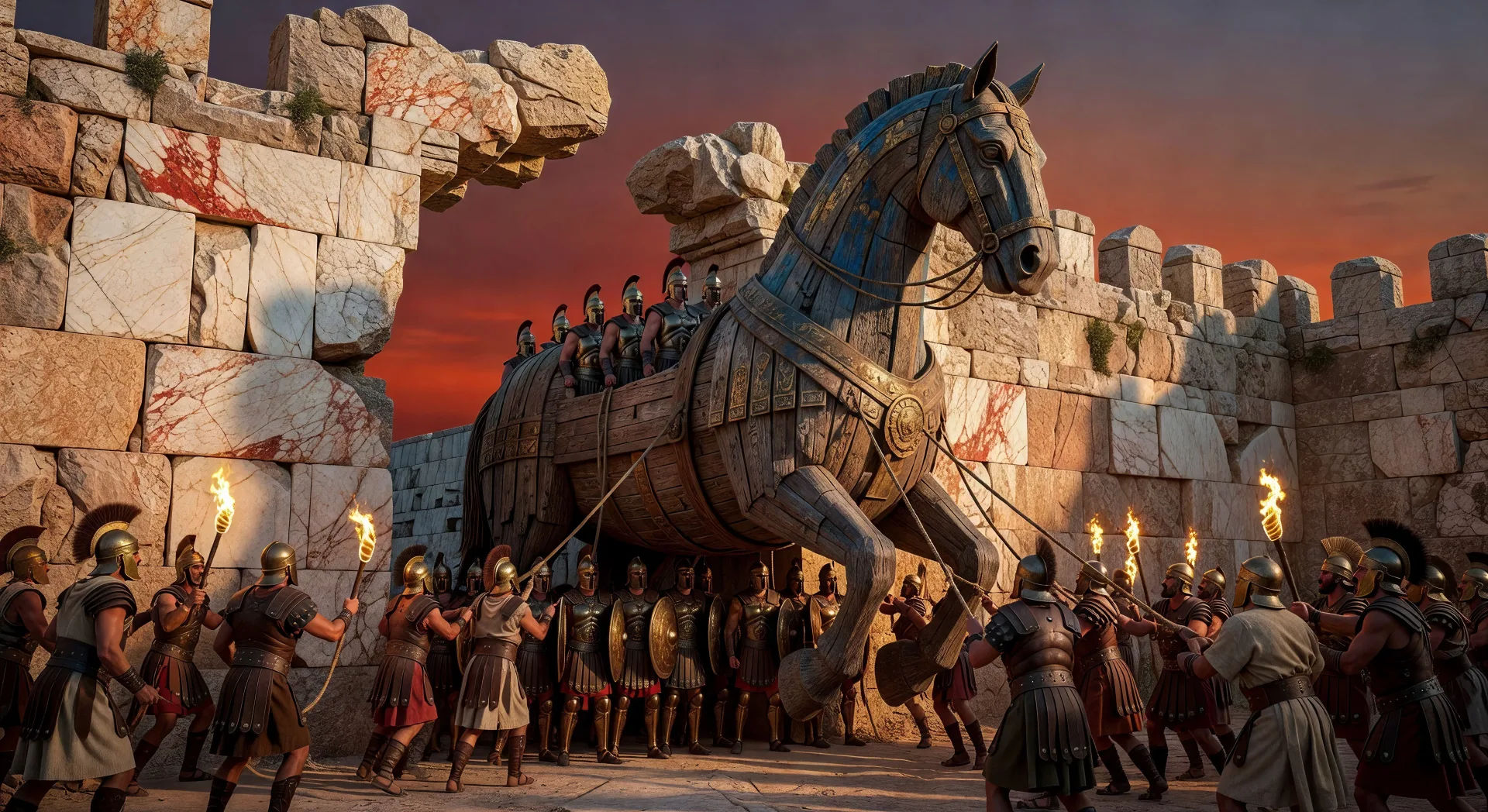 The Trojan Horse rolls into Troy
