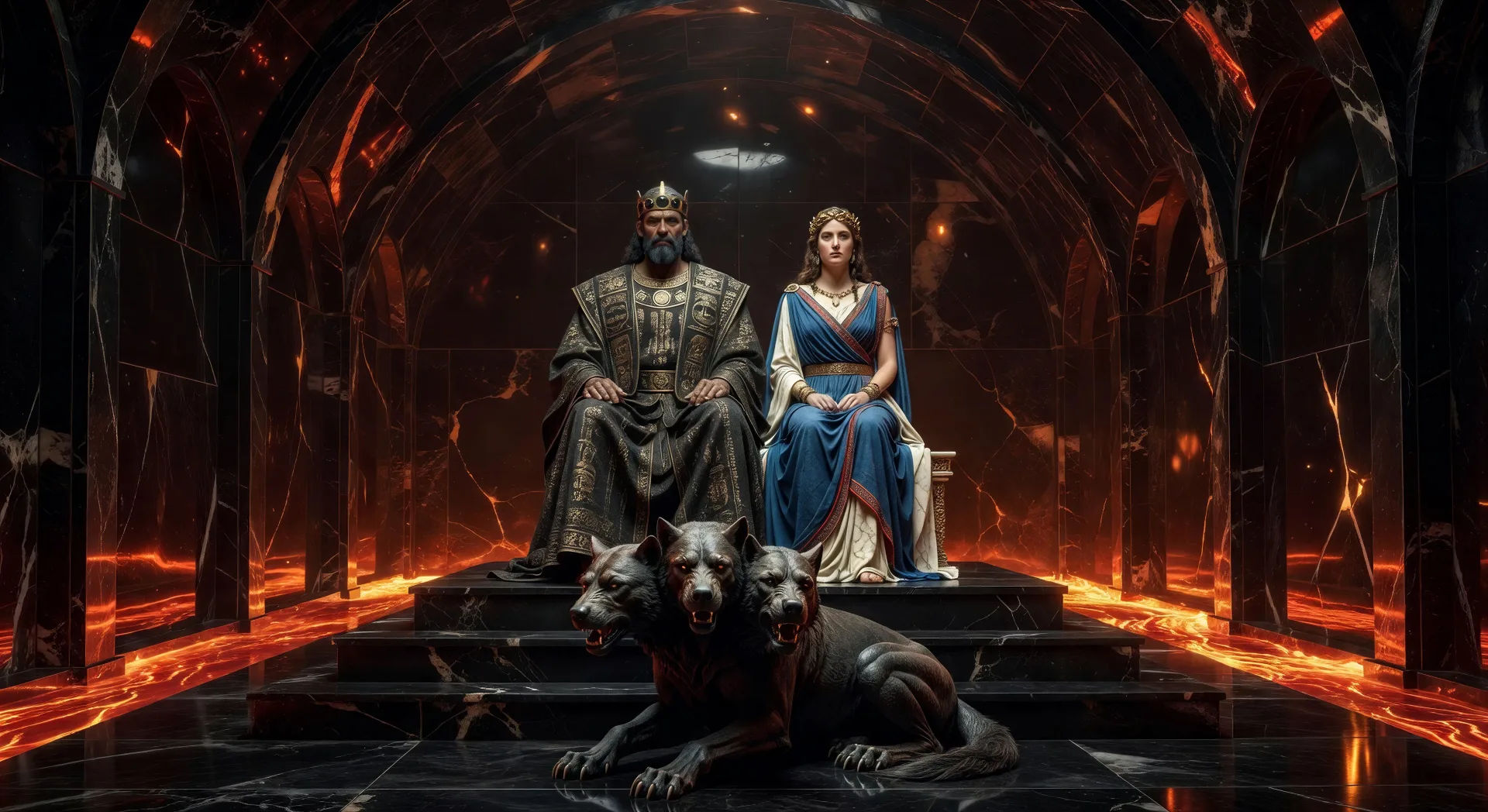 Hades on the obsidian throne