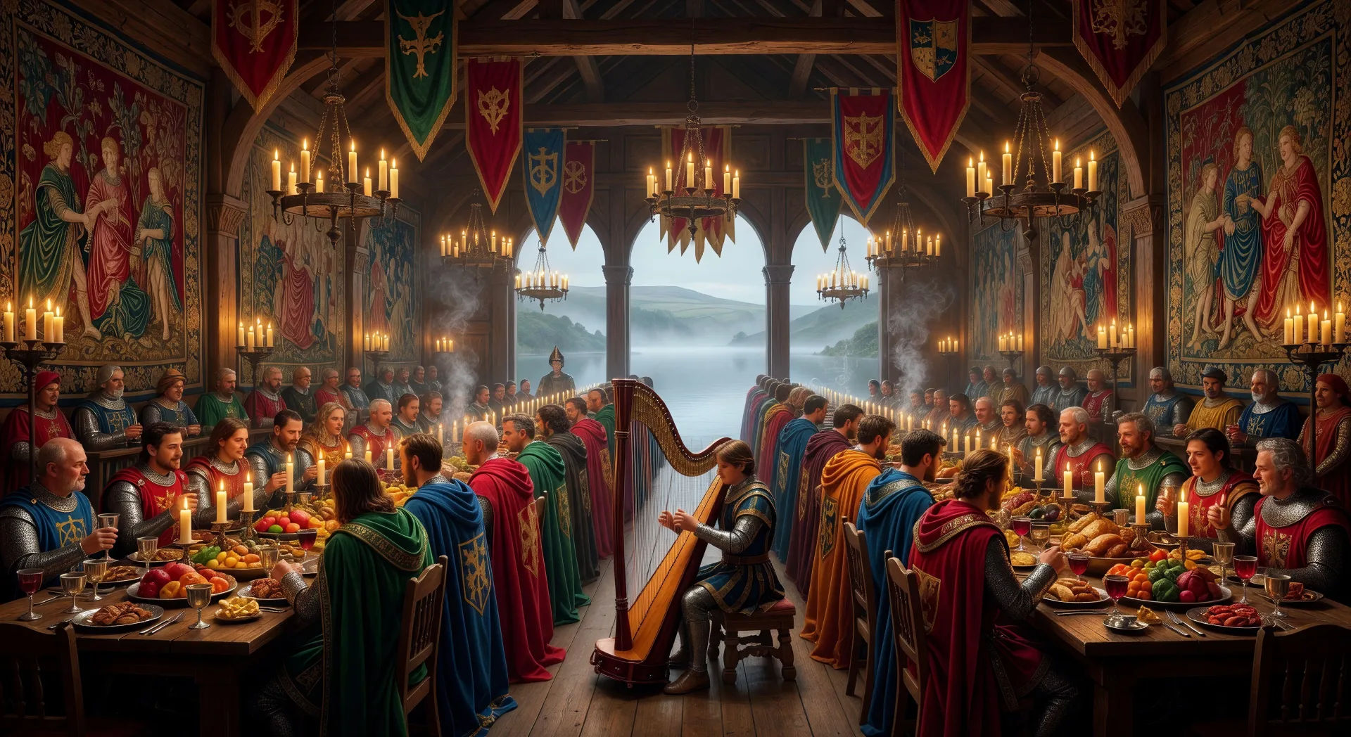 Wedding feast at Camelot