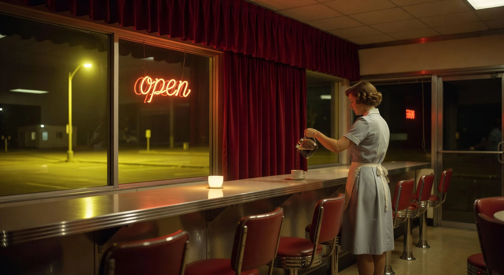All-night diner at 2 a.m.