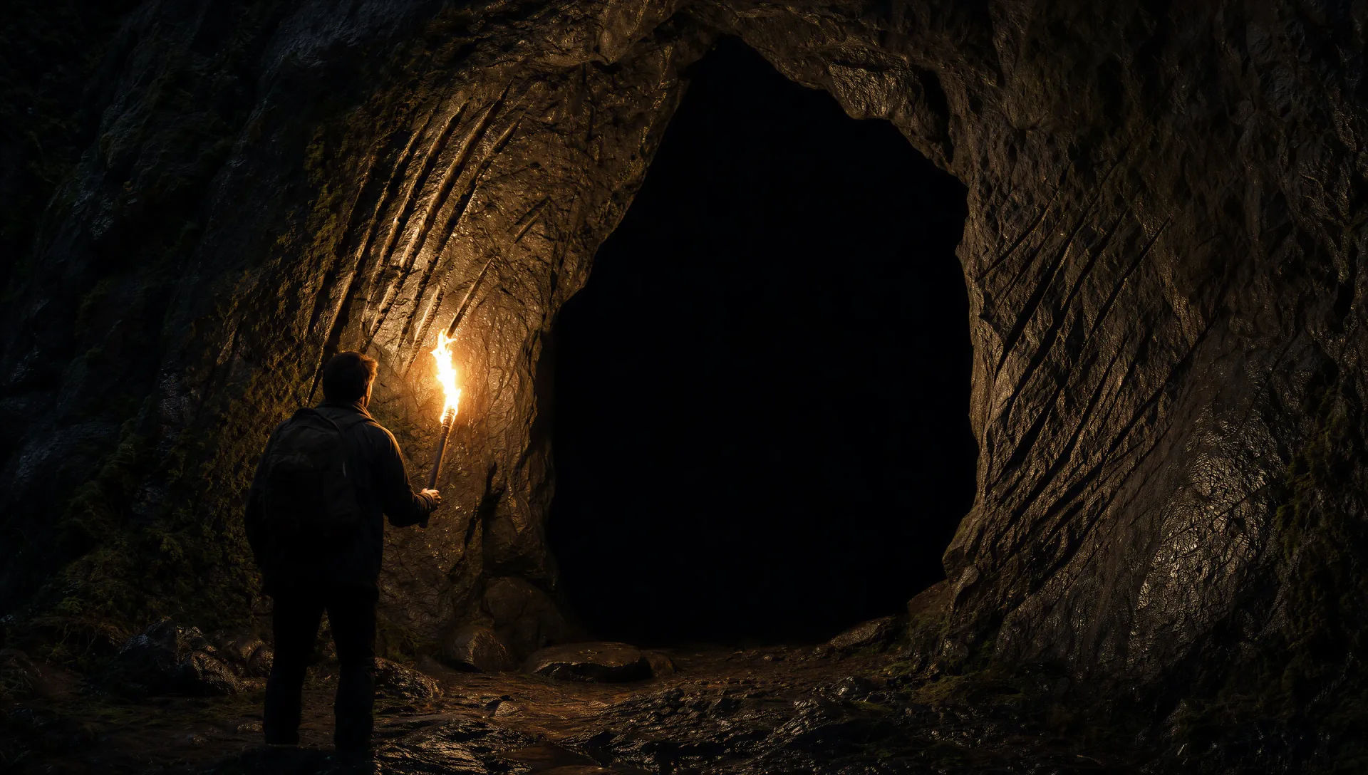 The cave mouth