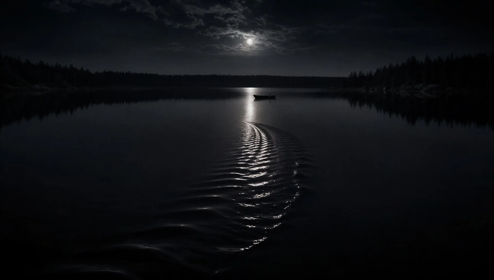 The lake at night