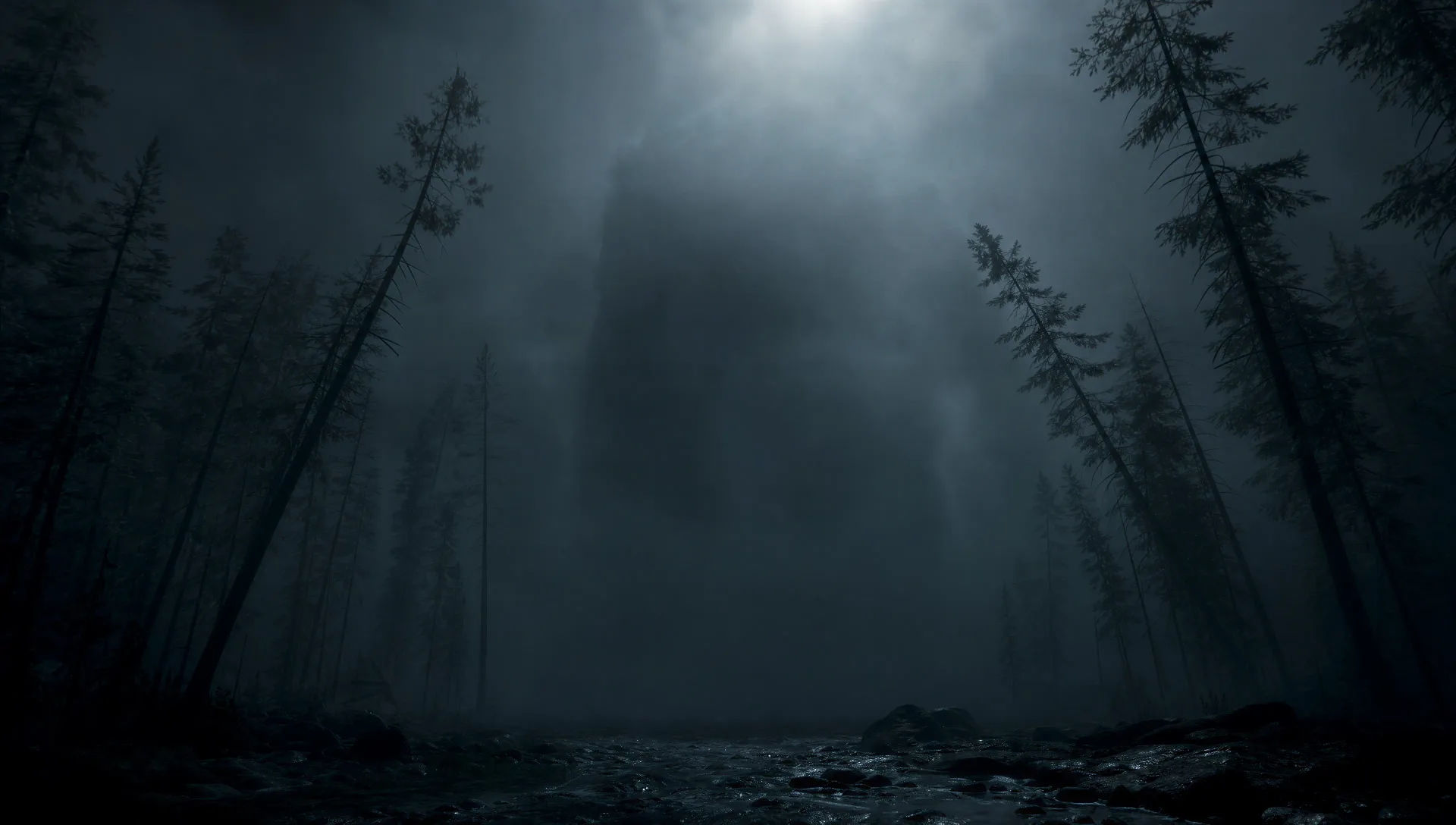 A shape in the fog