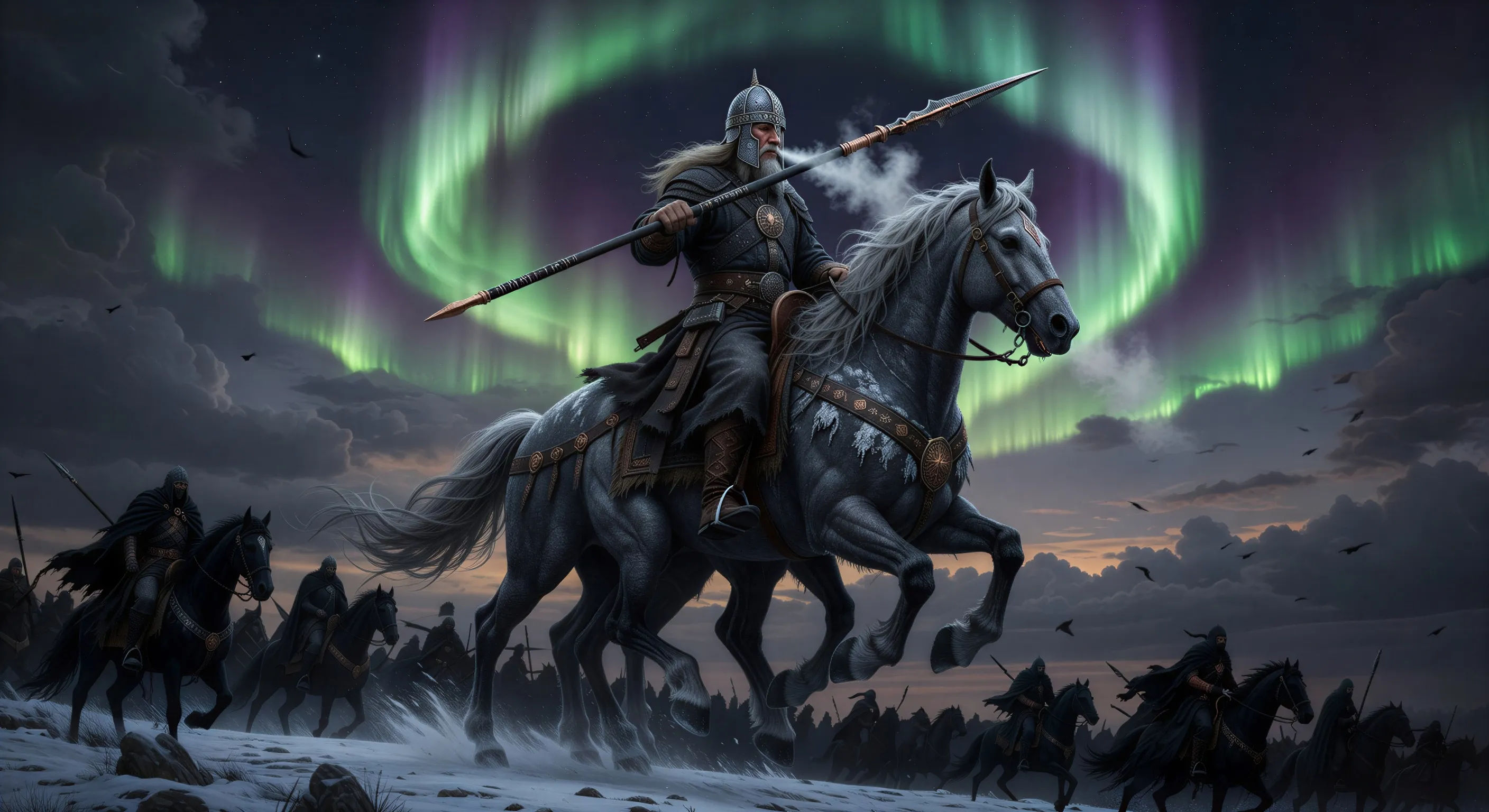 Sleipnir in the night sky
