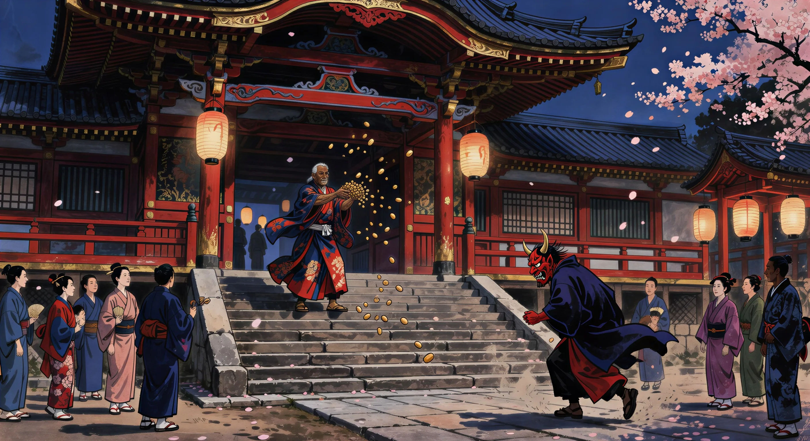 Setsubun bean-throw