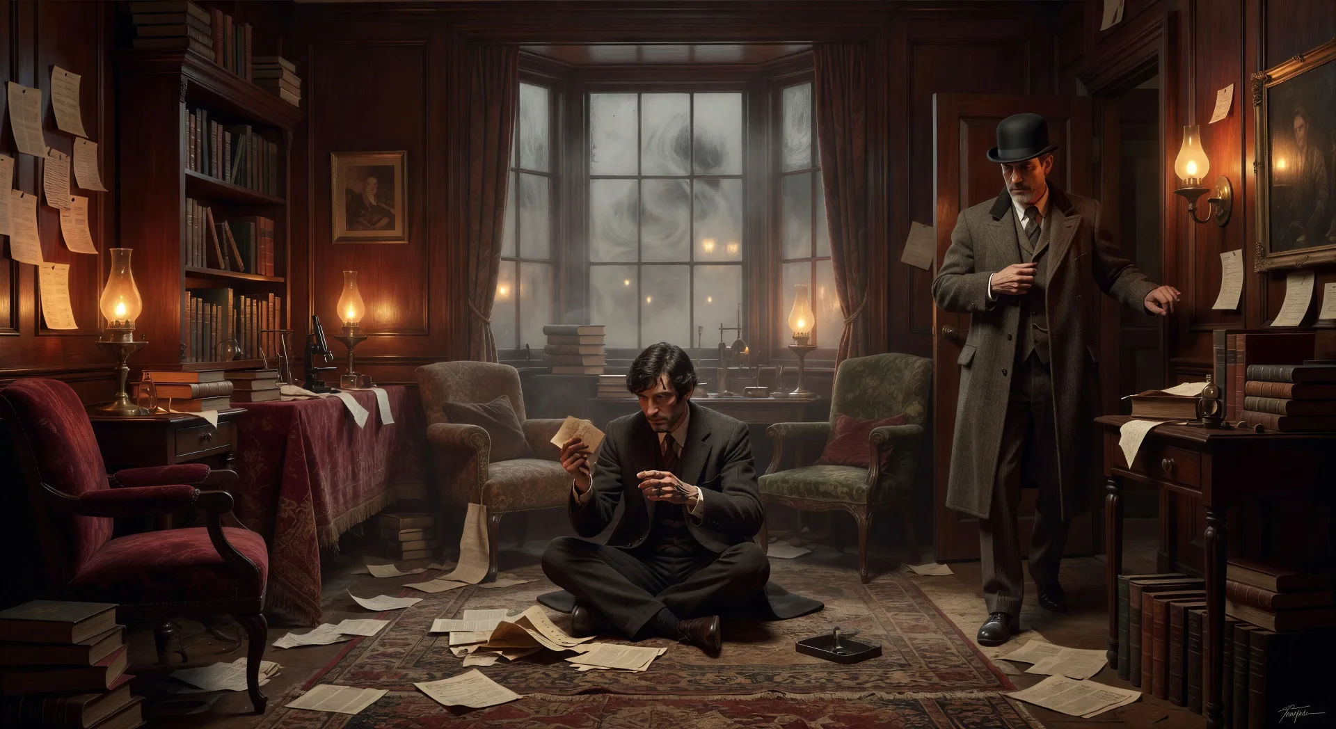 221B Baker Street by gaslight