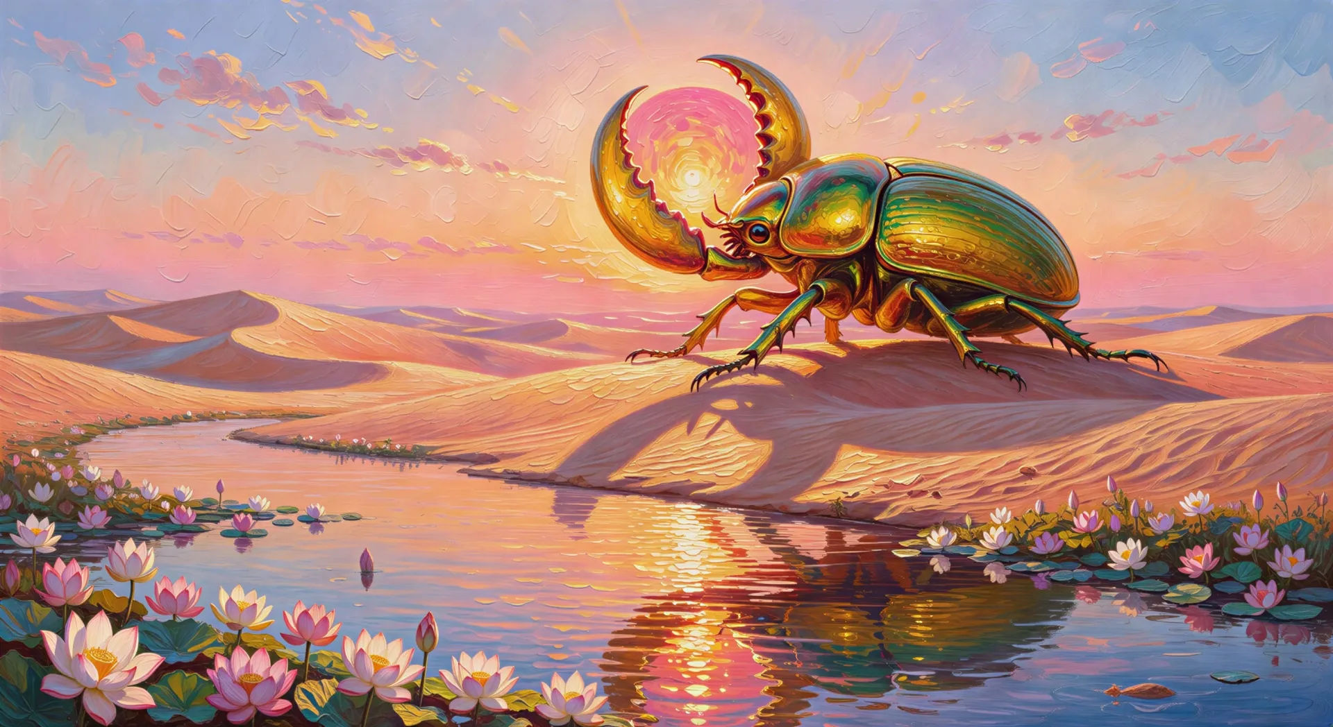 Khepri pushes the dawn