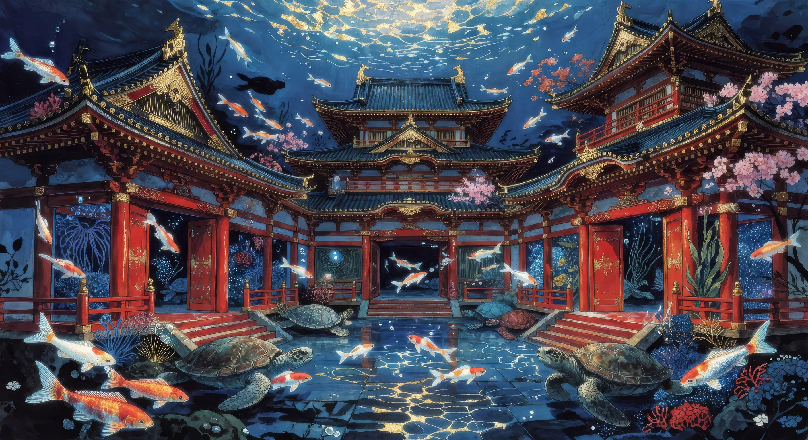 Ryugu-jo beneath the sea