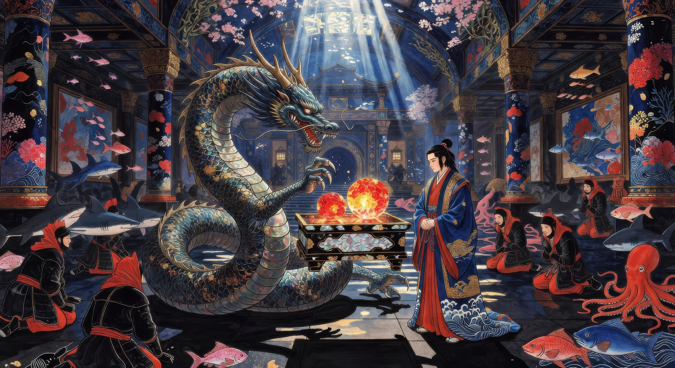 Ryujin gives the tide jewels