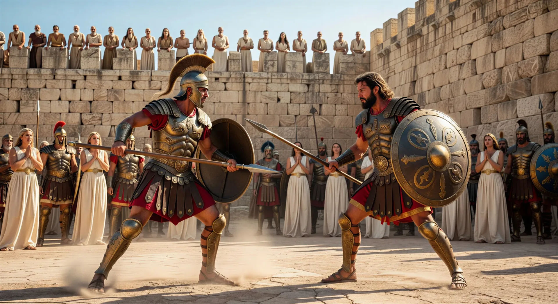 Achilles and Hector duel