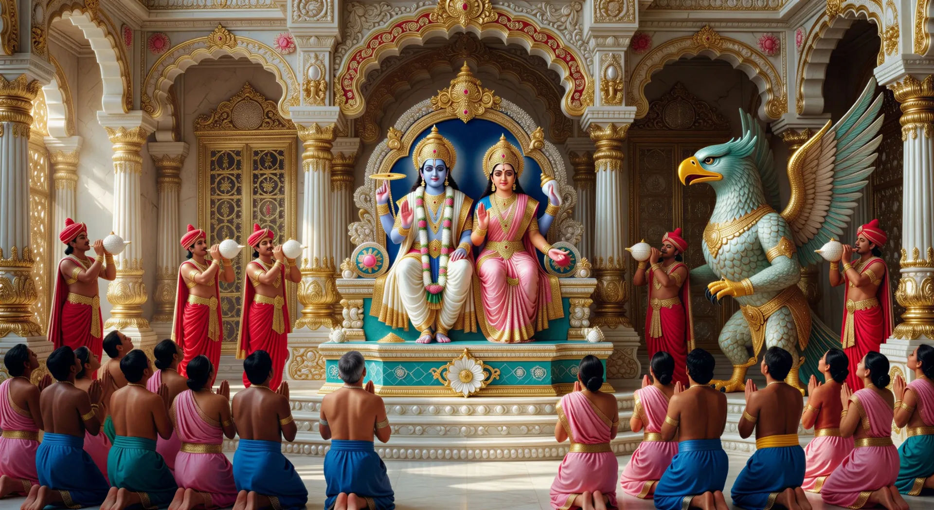 The throne of Vaikuntha